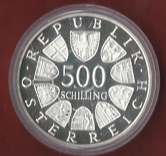  Österreich 500 Schilling 1986 PP 35 Euro Nennwert Münzankauf Koblenz Frank Maurer AK 81   
