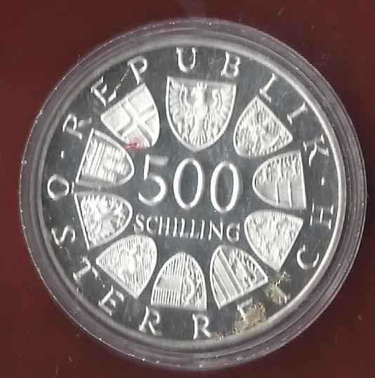  Österreich 500 Schilling 1987 PP 35 Euro Nennwert Münzankauf Koblenz Frank Maurer AK 84   