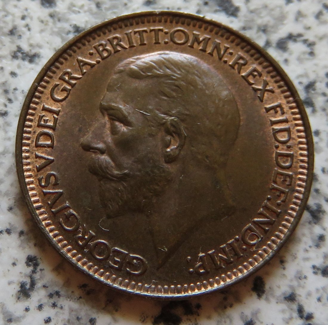  Großbritannien 1 Farthing 1931, Erhaltung   