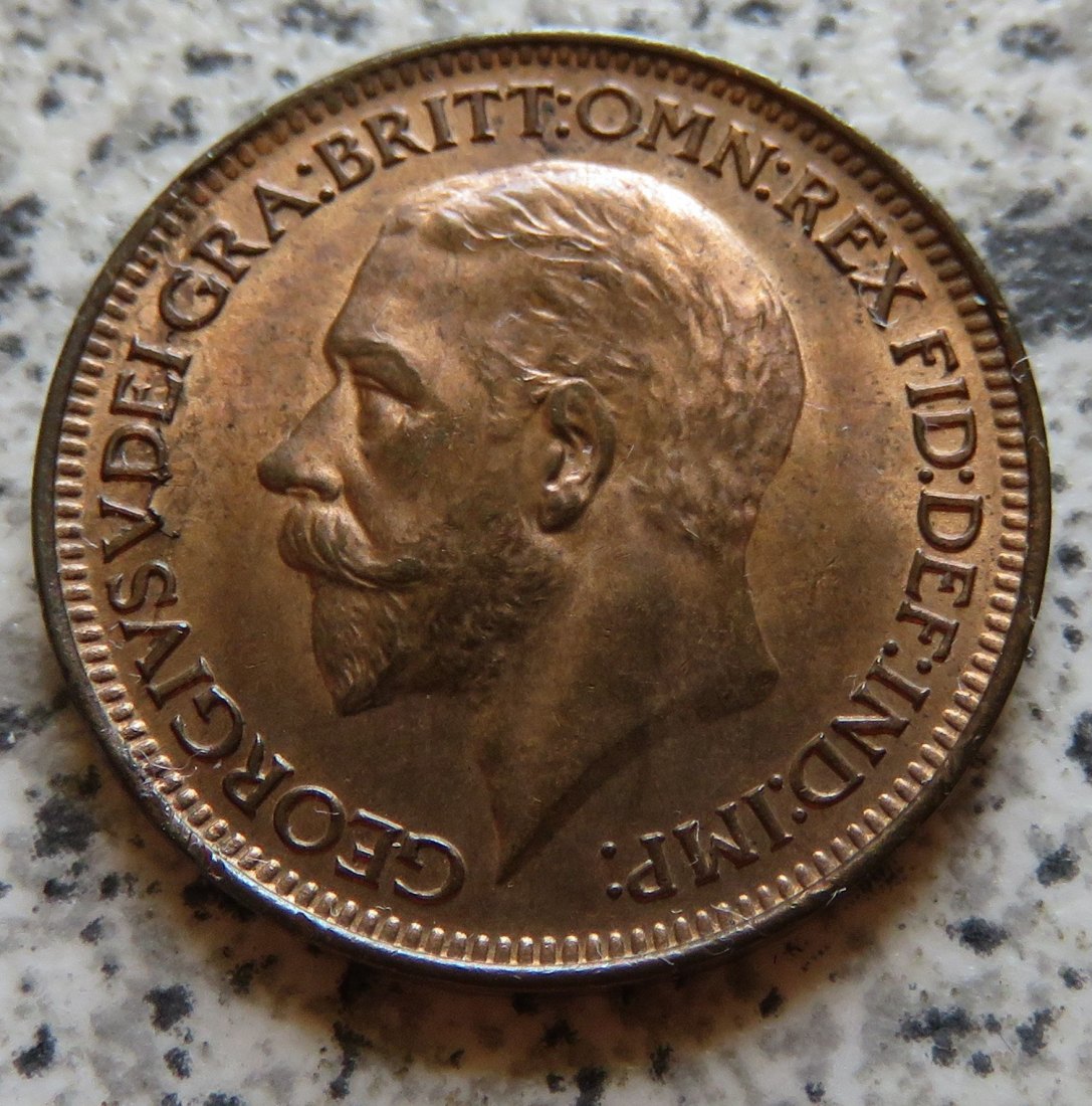  Großbritannien 1 Farthing 1932, Erhaltung   