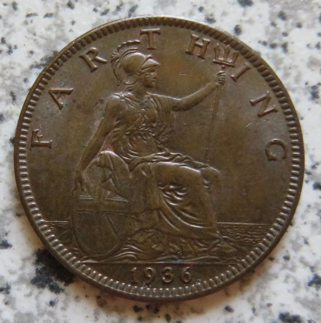  Großbritannien 1 Farthing 1936, Erhaltung   
