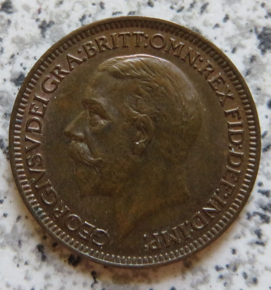  Großbritannien 1 Farthing 1936, Erhaltung   