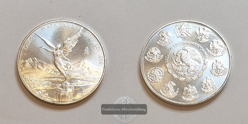  Mexiko Libertad 2010   FM-Frankfurt    Feinsilber: 31,1g   
