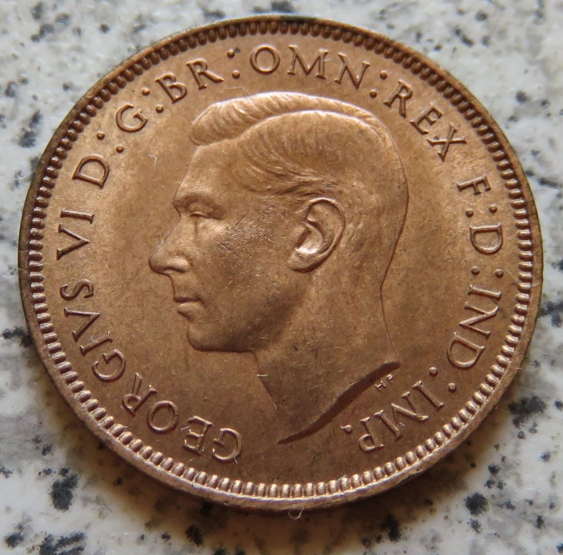  Großbritannien 1 Farthing 1937, Erhaltung   