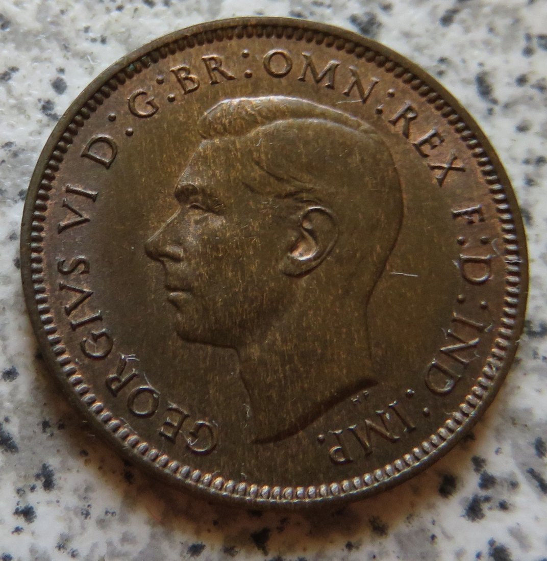  Großbritannien 1 Farthing 1938, Erhaltung   
