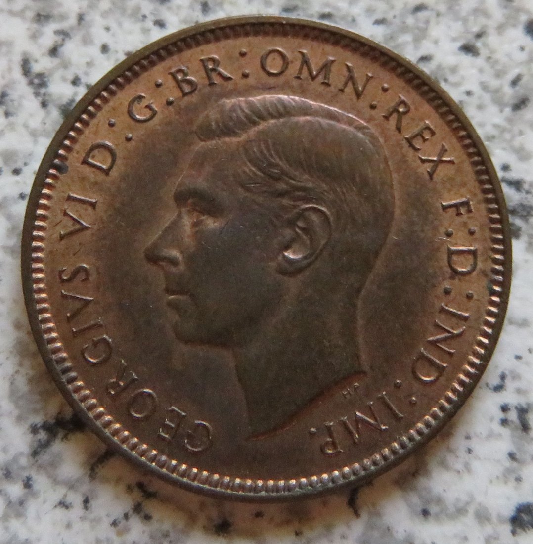  Großbritannien 1 Farthing 1939, Erhaltung   