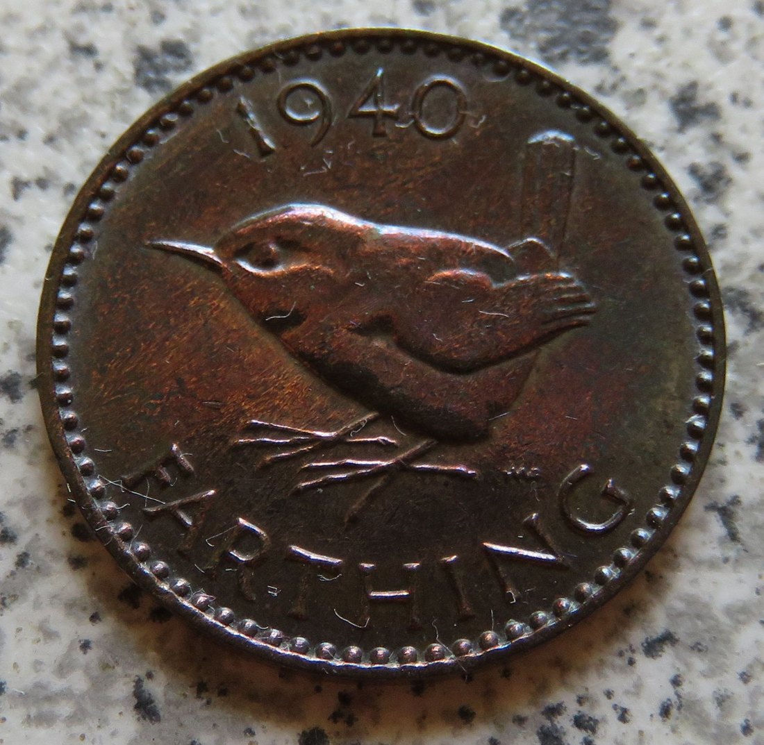  Großbritannien 1 Farthing 1940   