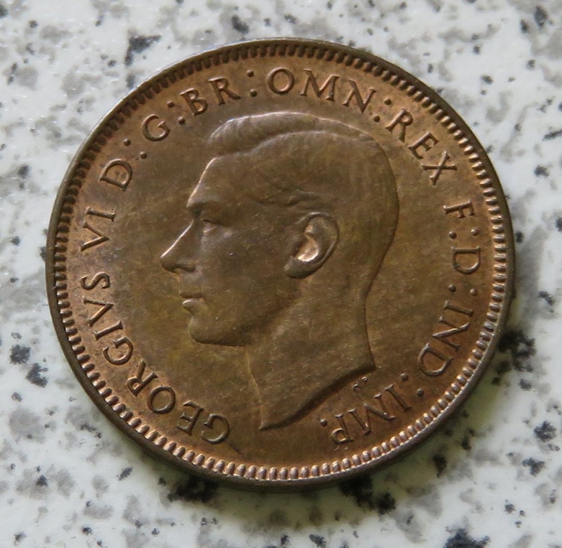  Großbritannien 1 Farthing 1946, Erhaltung   