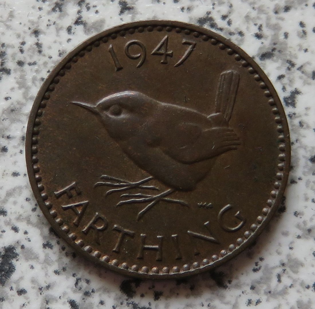  Großbritannien 1 Farthing 1947   