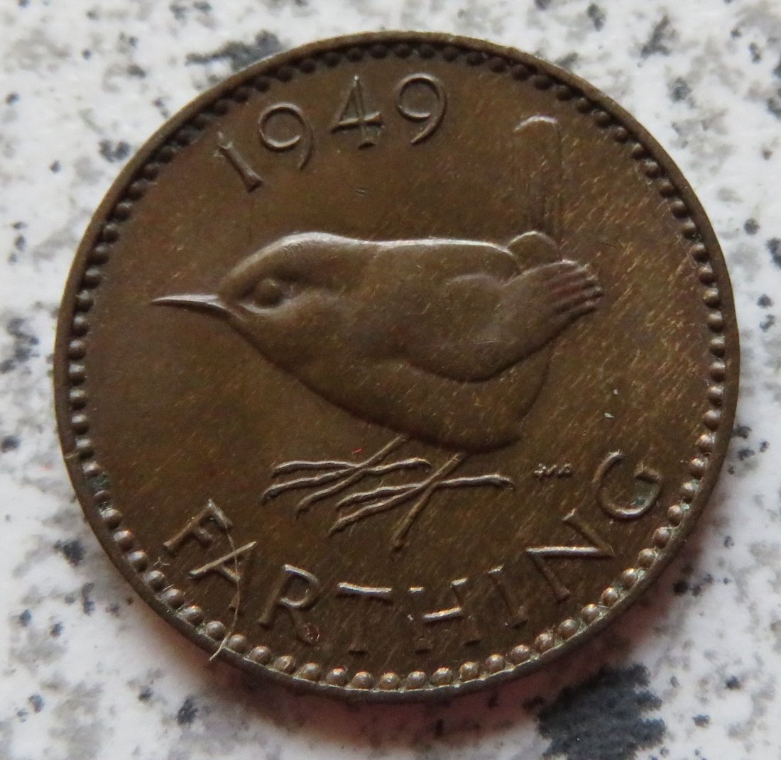  Großbritannien 1 Farthing 1949   