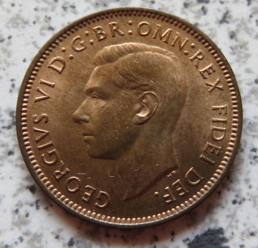  Großbritannien 1 Farthing 1950, Erhaltung   