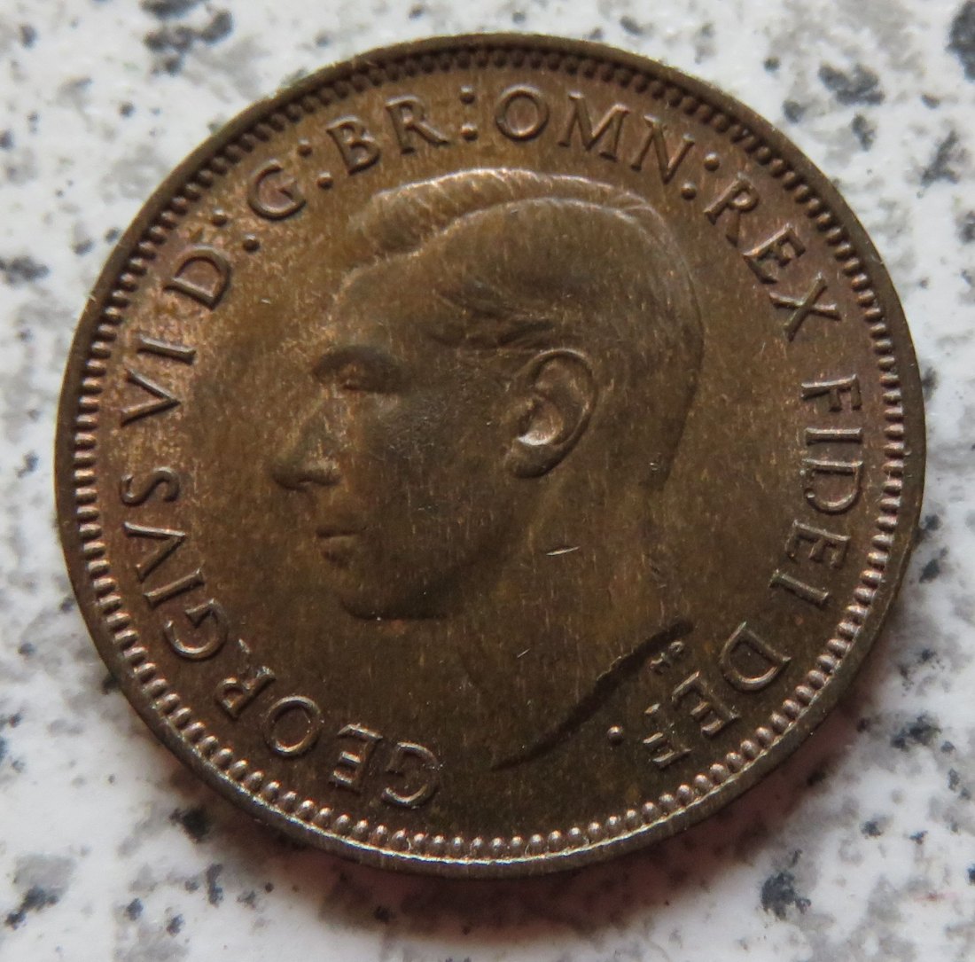  Großbritannien 1 Farthing 1952, Erhaltung   
