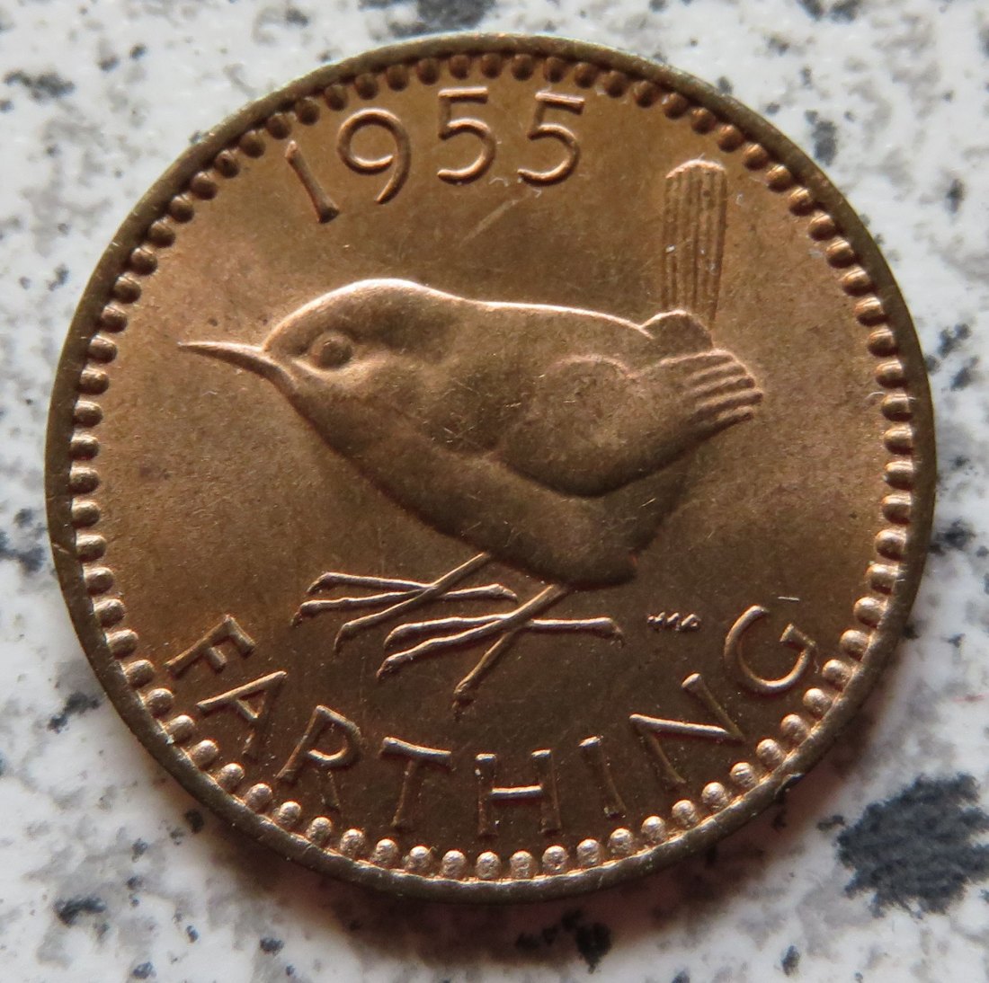  Großbritannien 1 Farthing 1955, Erhaltung   