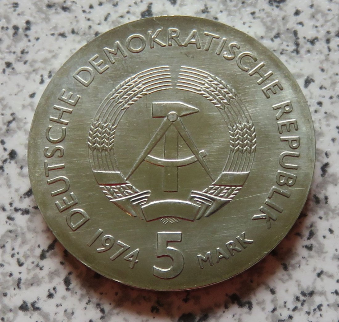  DDR 5 Mark 1974 Philipp Reis   