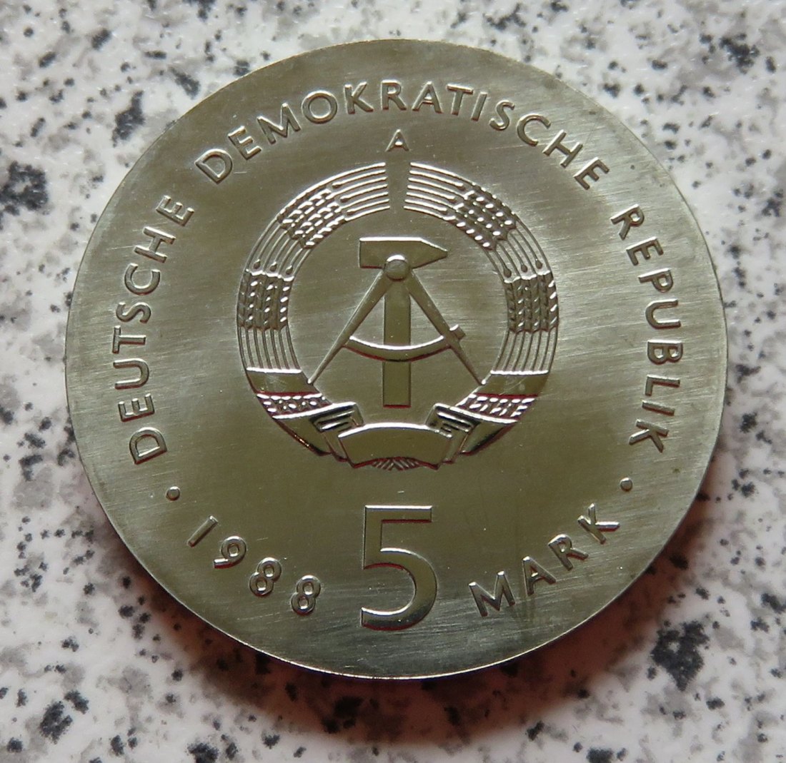  DDR 5 Mark 1988 Barlach   