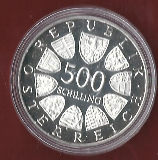  Österreich 500 Schilling 1988 PP 35 Euro Nennwert Münzankauf Koblenz Frank Maurer AK 85   