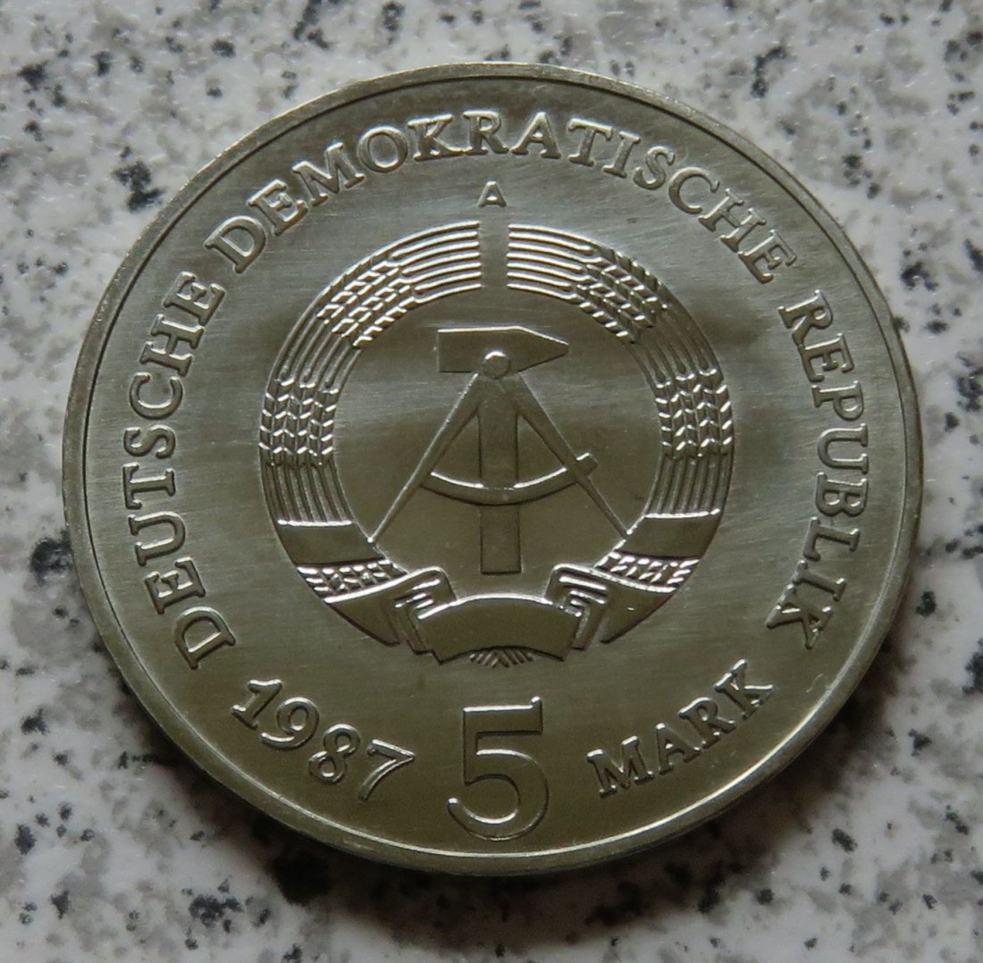  DDR 5 Mark Brandenburger Tor 1987   