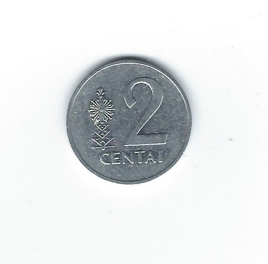  Litauen 2 Centai 1991   