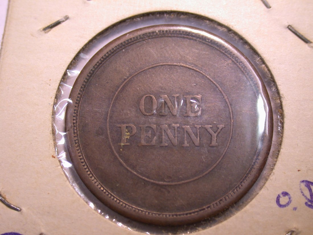 J21 USA Pittsburgh  Masonic Penny  Token Variante ohne Jahr vz  Originalbilder   