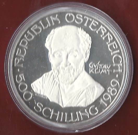  Österreich 500 Schilling 1989 PP 35 Euro Nennwert Münzankauf Koblenz Frank Maurer AK 88   
