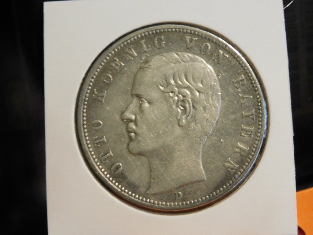 GERMANY 5 MARK 1903 BAVARIA.GRADE-PLEASE SEE PHOTOS.