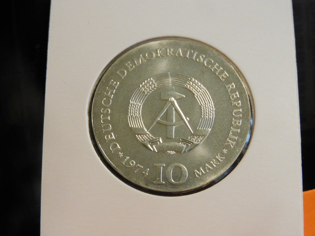  GERMANY 10 MARK 1974 DDR.GRADE-PLEASE SEE PHOTOS.   