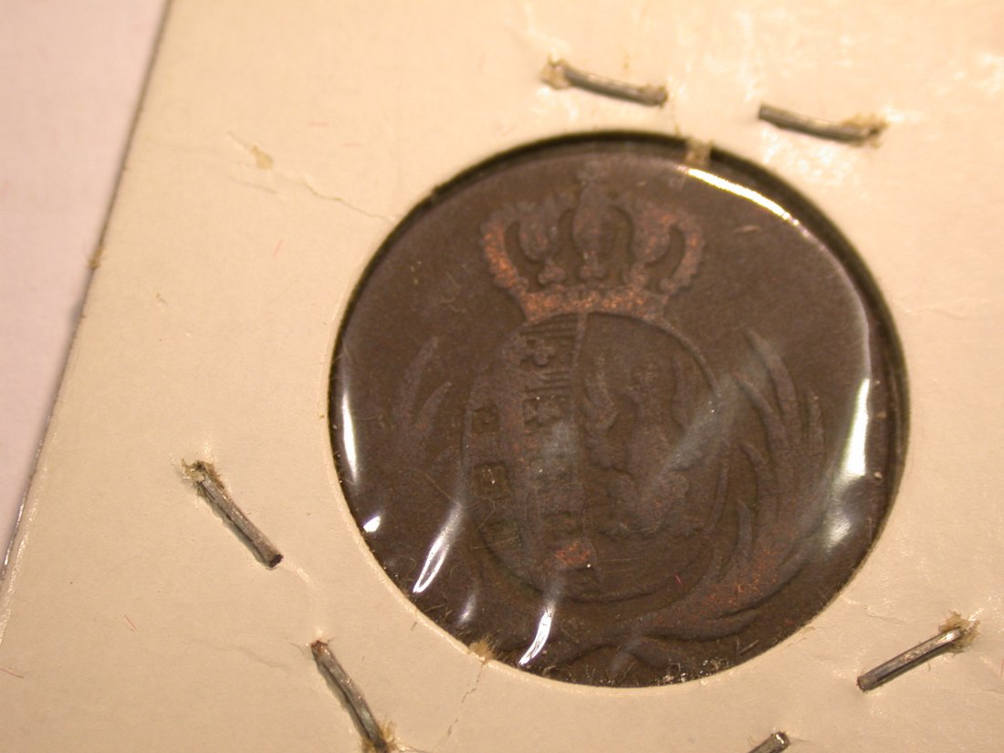  J04  Polen  1 Groschen Grosz  1814 in s/ss   Originalbilder   