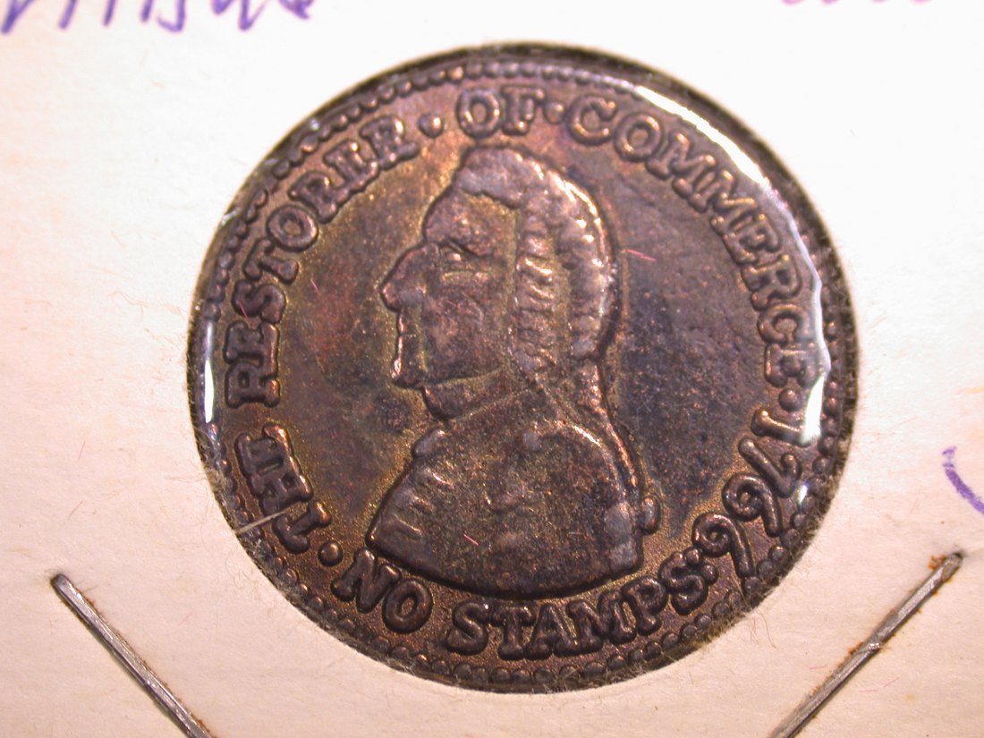 J04 USA Token William Pitt copy Originalbilder