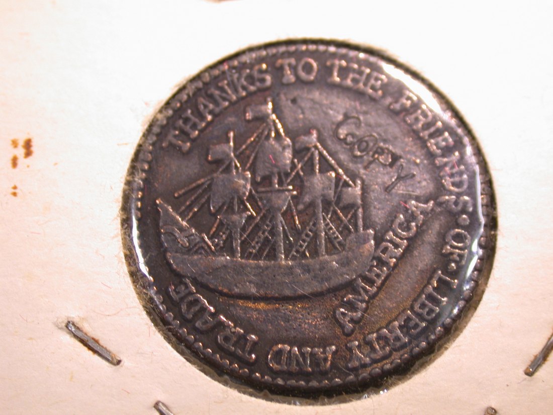  J04  USA  Token  William Pitt  copy   Originalbilder   
