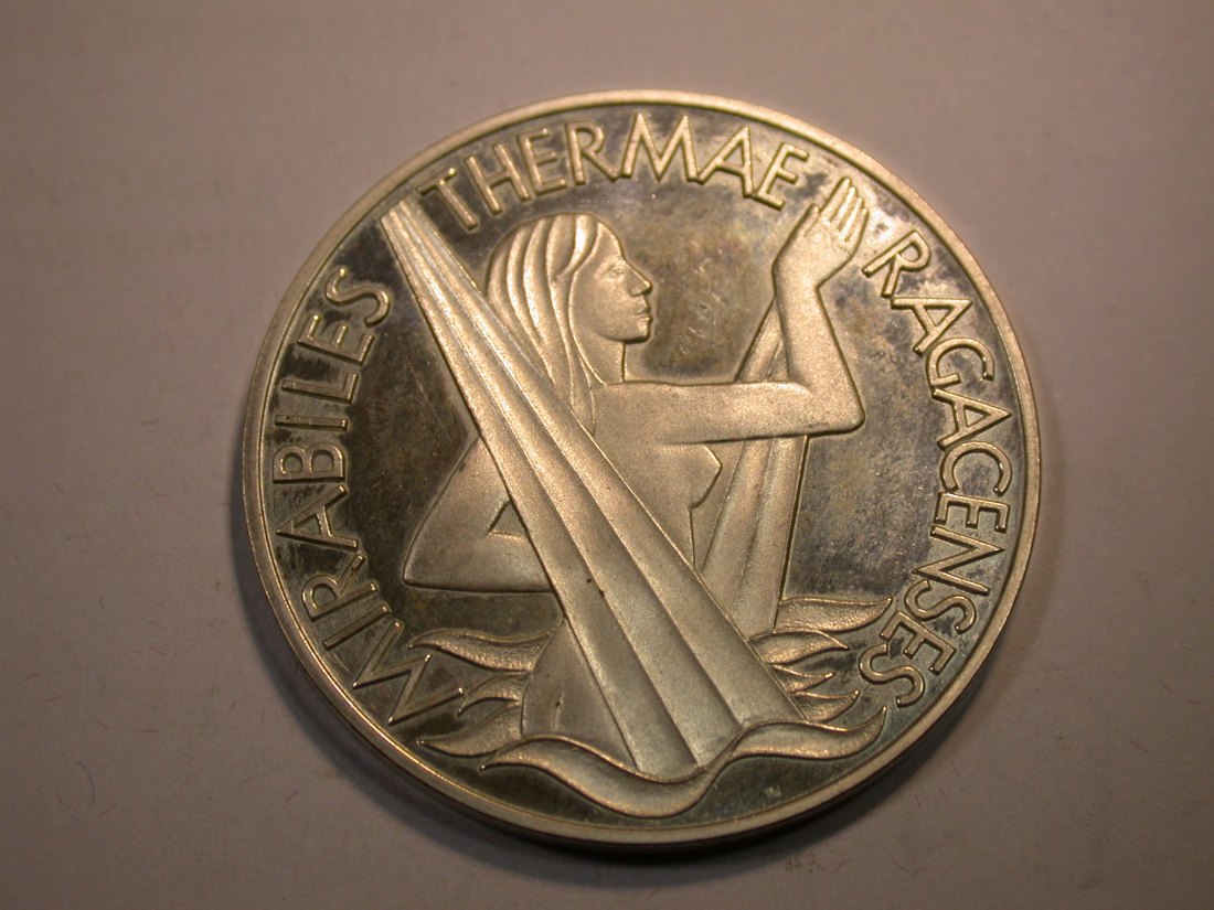 J04  Schweiz  Bad Ragaz 1968 Silber Medaille 33 mm, 15 Gramm  Originalbilder   