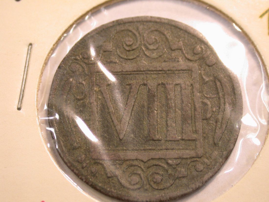 J22 Coesfeld 8 Pfennig 1723 in ss/ss+ Originalbilder