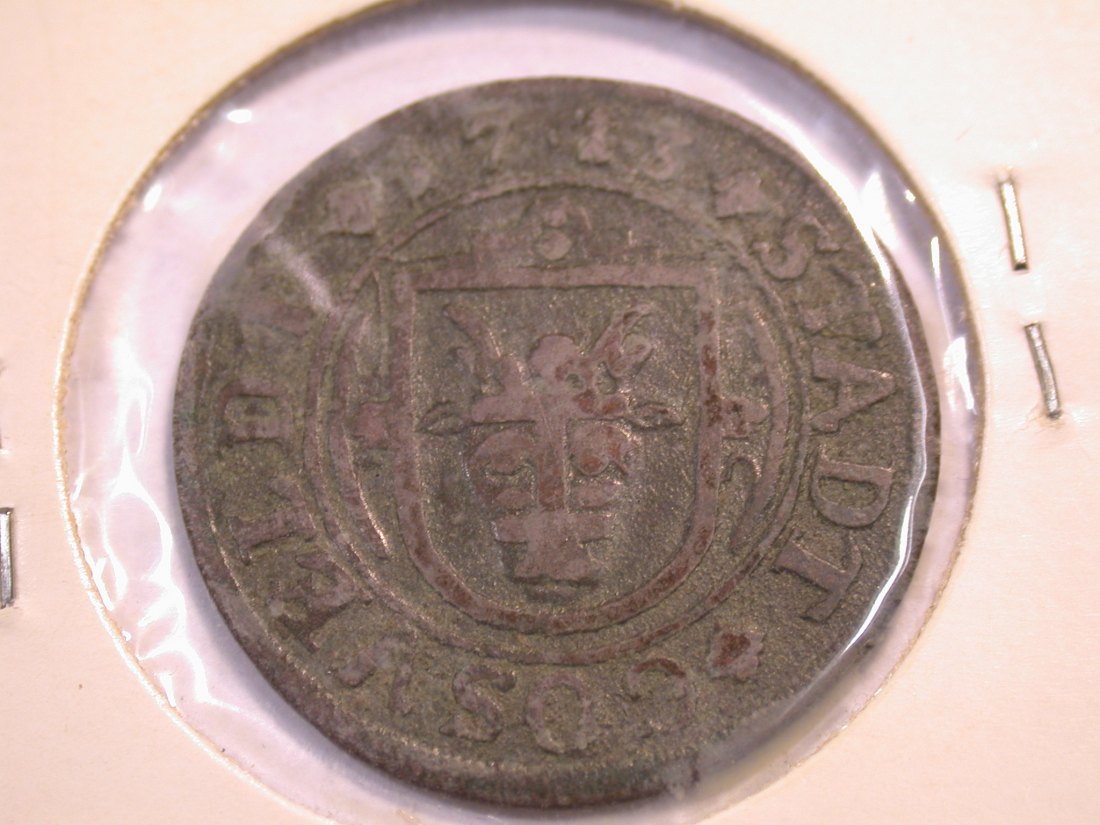  J22   Coesfeld 8 Pfennig 1723 in ss/ss+    Originalbilder   