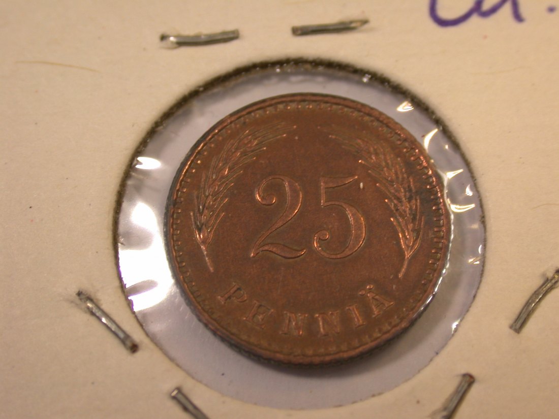  J23   Finnland   25 Penniä 1940 in ss+  CU     Originalbilder   