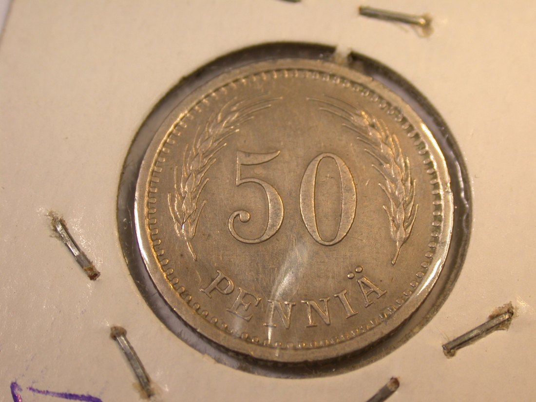  J23   Finnland   50 Penniä 1939 in ss+     Originalbilder   