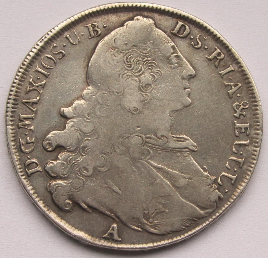 Bayern: 1 Taler Maximilian III. Joseph 1765   