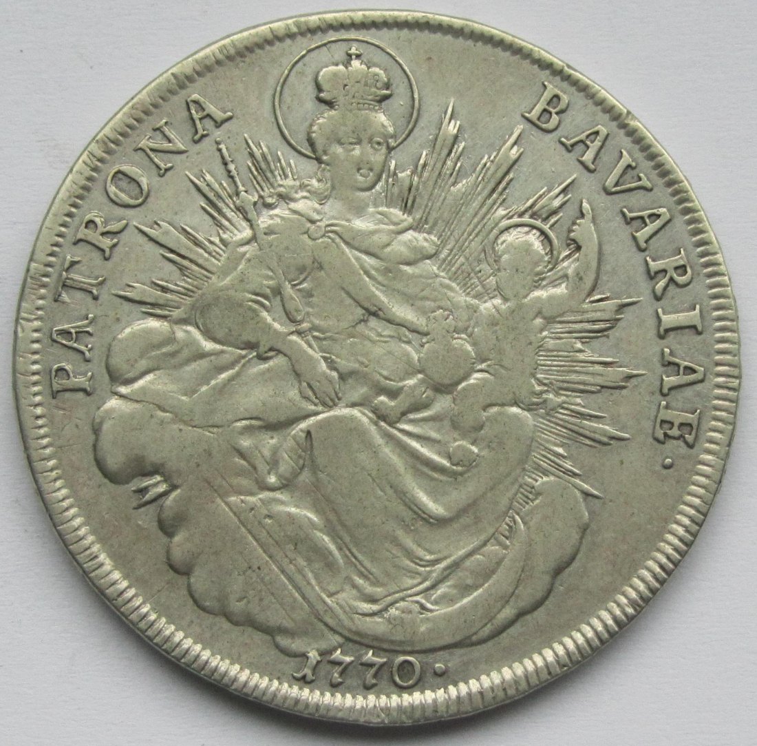  Bayern: 1 Taler Maximilian III. Joseph 1770   