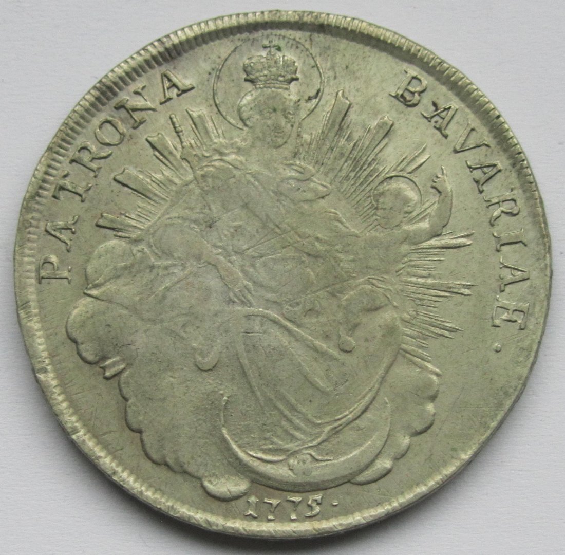  Bayern: 1 Taler Maximilian III. Joseph 1775   