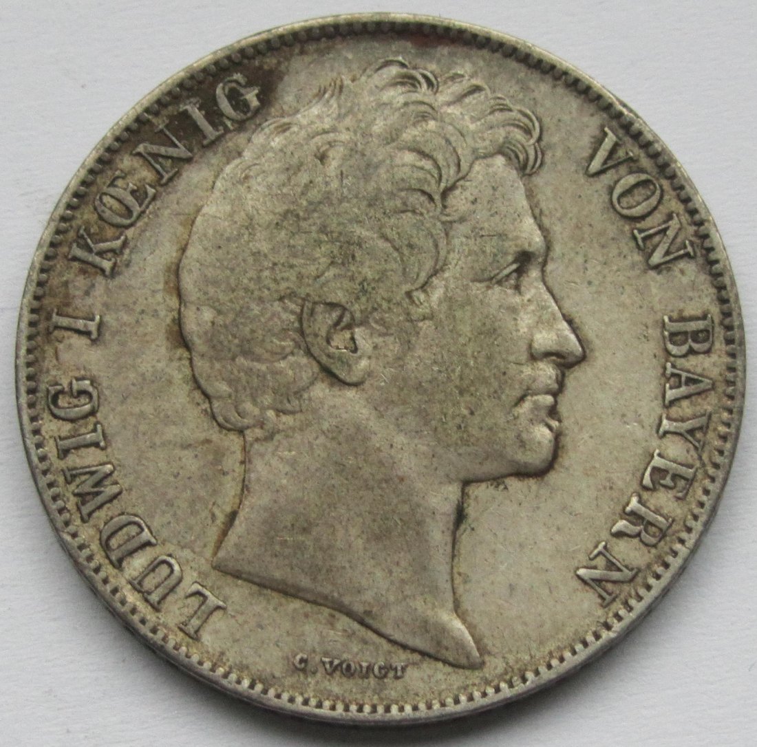  Bayern: 1 Gulden Ludwig I. 1843   