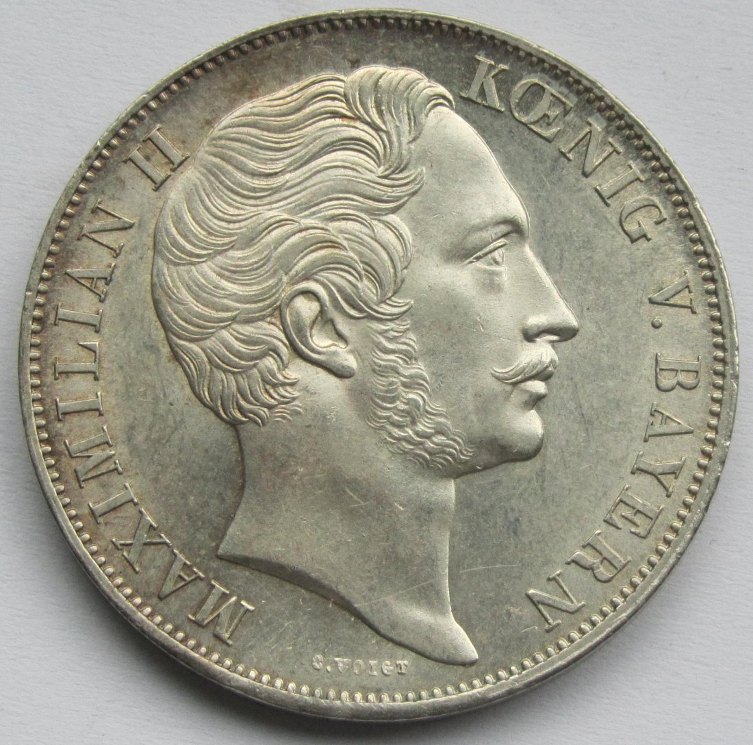  Bayern: 2 Gulden Mariensäule 1855   