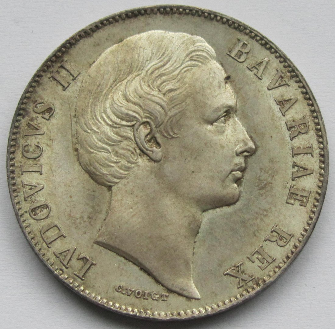  Bayern: 1 Taler Ludwig II. 1871   
