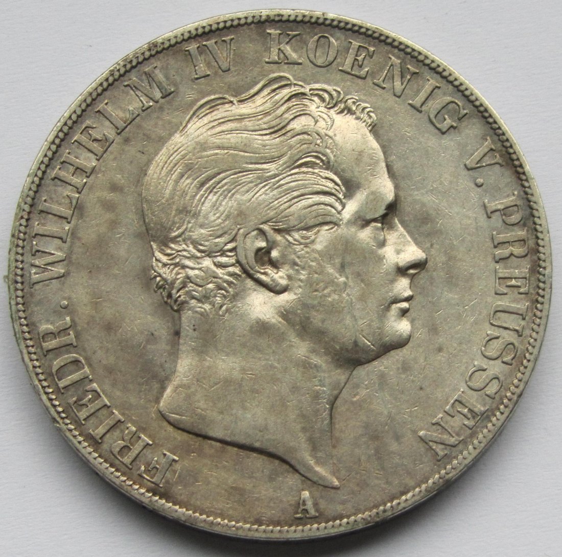  Preußen: 2 Taler Friedrich Wilhelm IV. 1845   