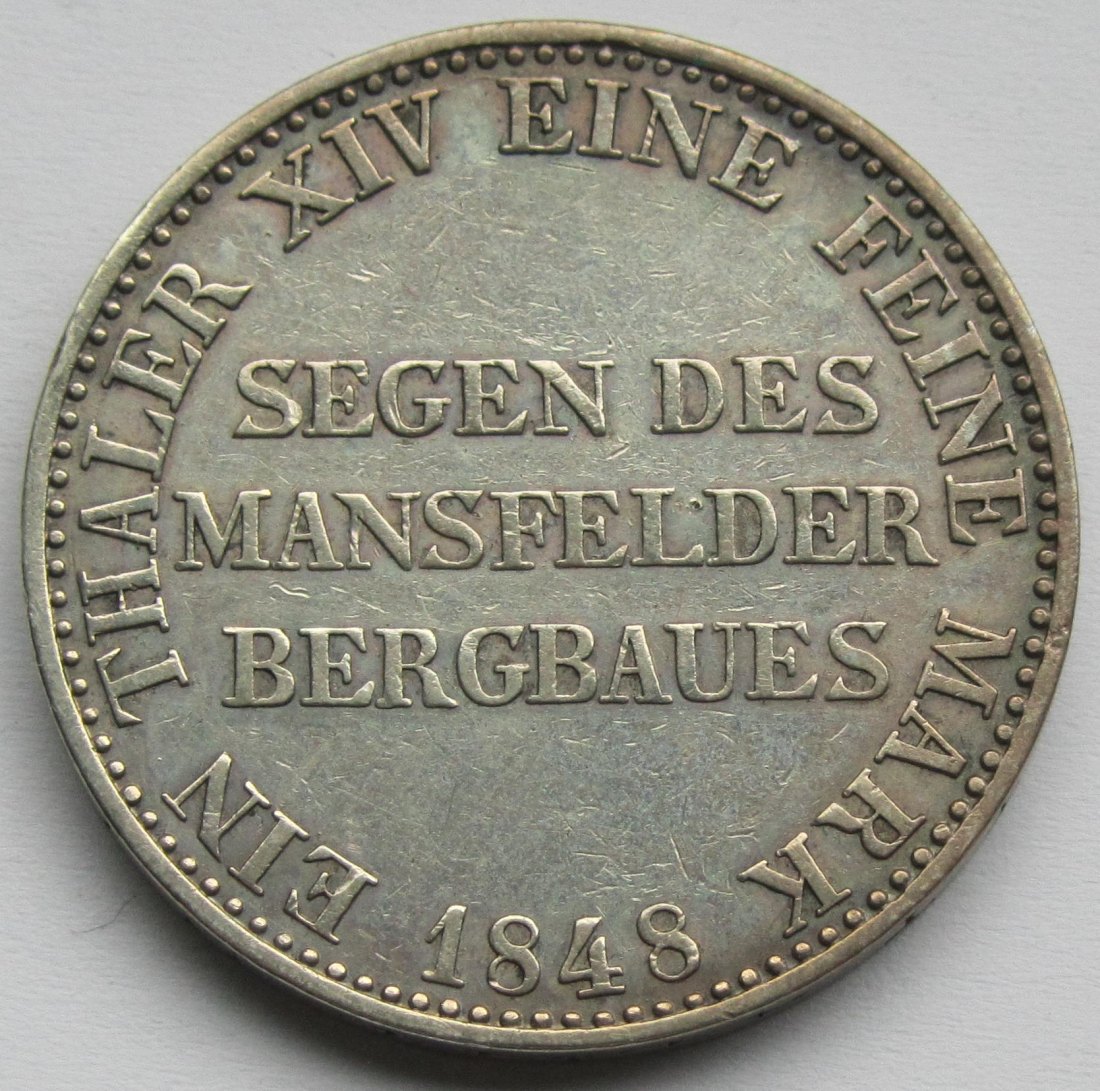  Preußen: Ausbeutetaler 1848   