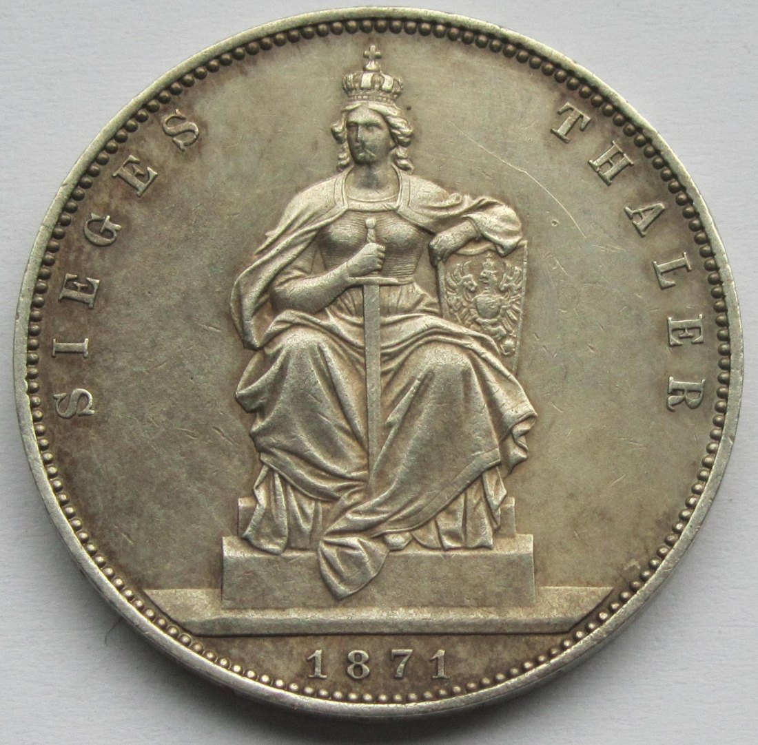  Preußen: Siegestaler 1871   