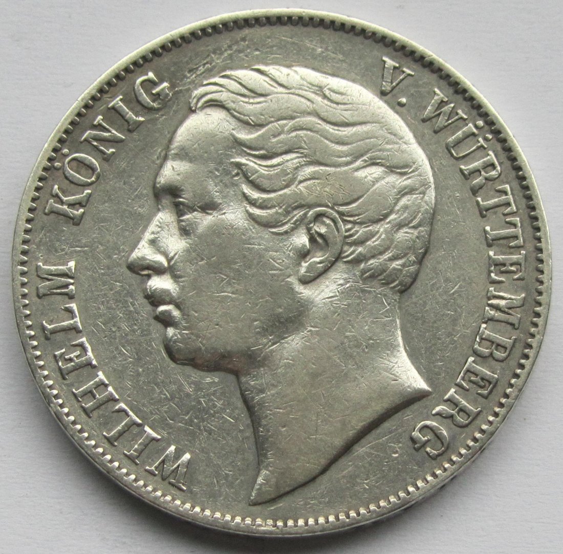  Württemberg: 1 Taler Wilhelm 1857   