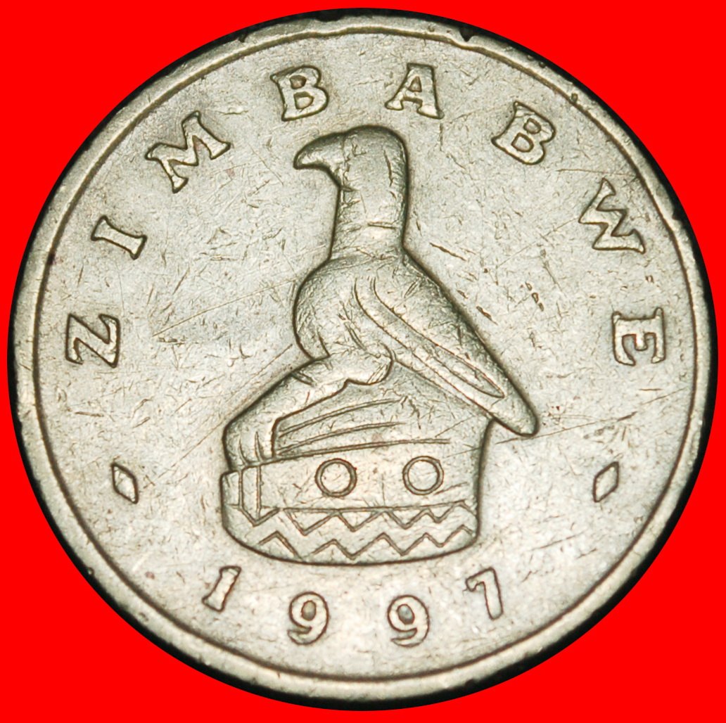  Ⰶ GROSSBRITANNIEN: SIMBABWE ★ 2 DOLLARS 1997 AMEISENBÄR!★OHNE VORBEHALT!   