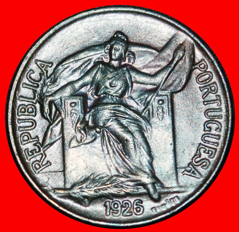 Ⰶ UNGEWÖHNLICH (1924-1926): PORTUGAL ★ 50 CENTAVO 1926!★OHNE VORBEHALT!