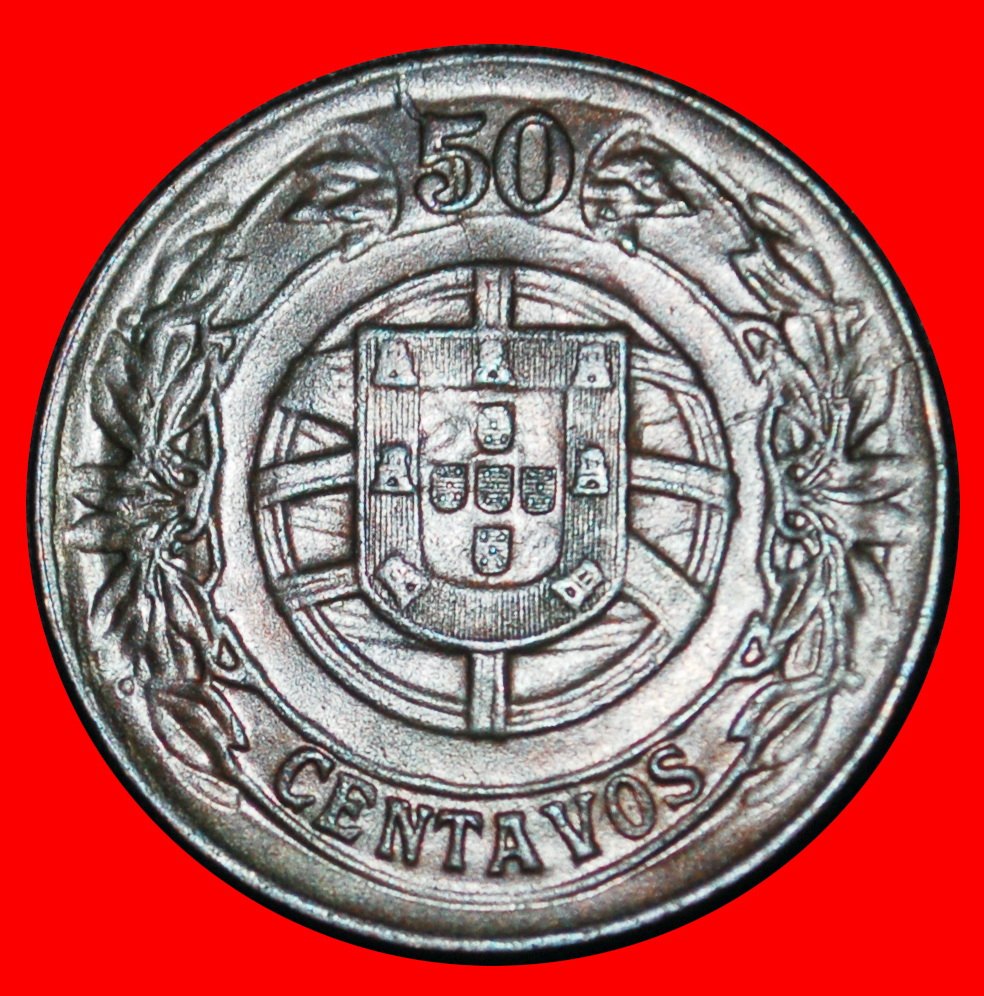  Ⰶ UNGEWÖHNLICH (1924-1926): PORTUGAL ★ 50 CENTAVO 1926!★OHNE VORBEHALT!   