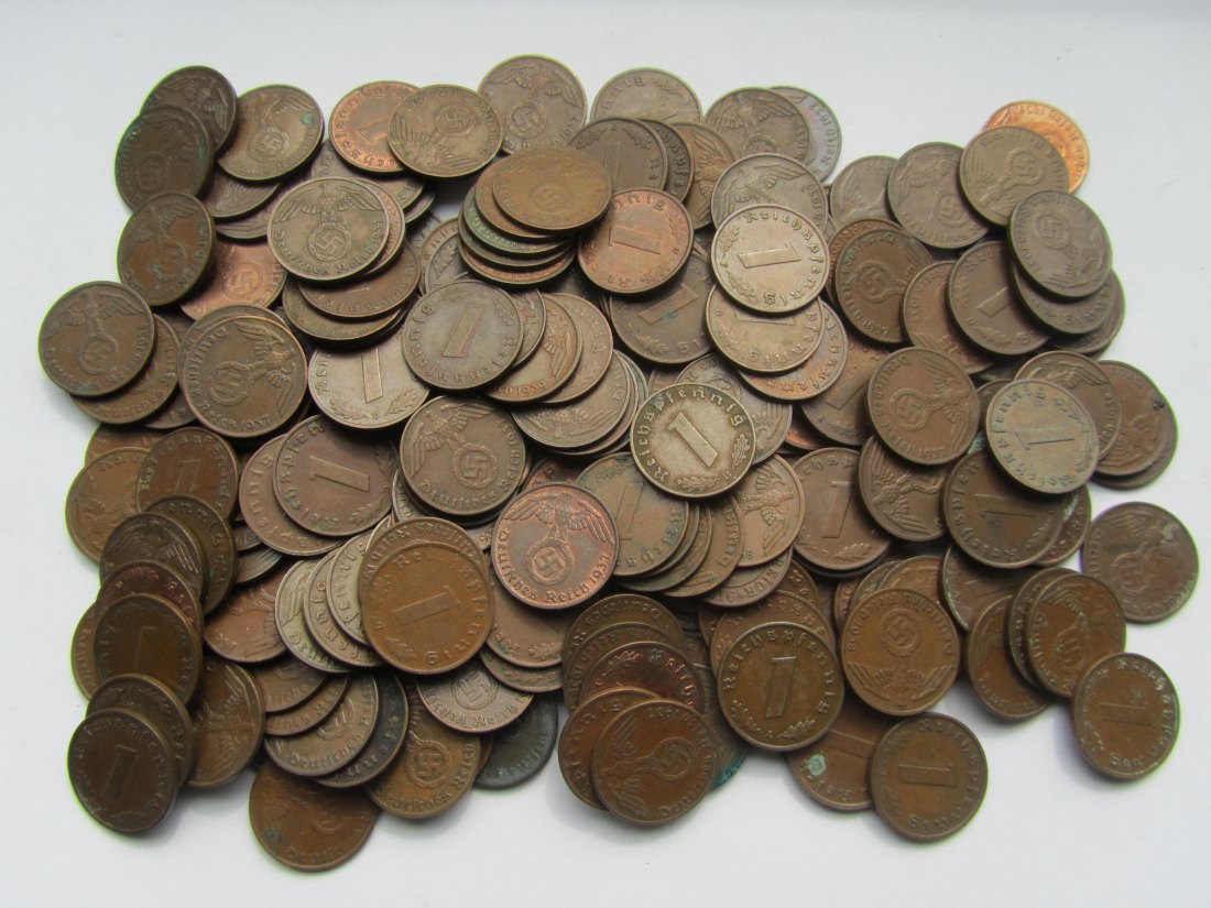  Deutsches Reich: 200 x 1 Pfennig (Jaeger 361)   