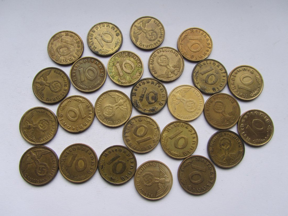 Deutsches Reich: 25 x 10 Pfennig (Jaeger 364)   