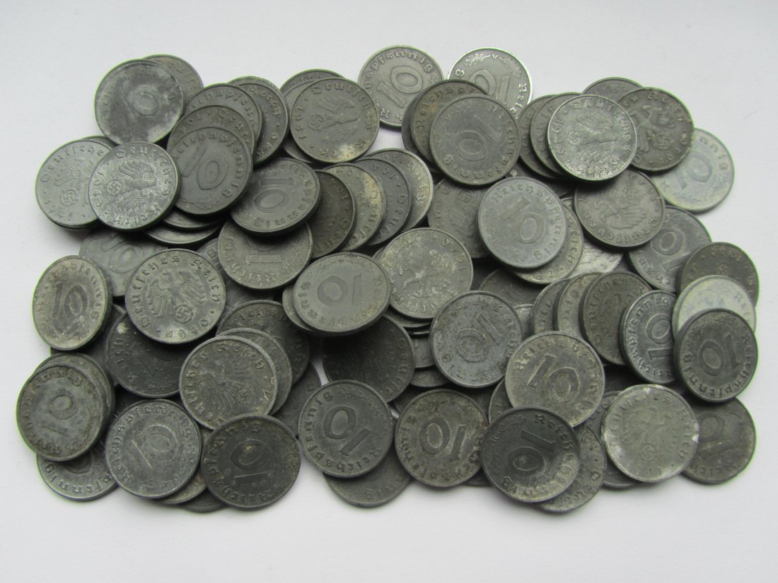  Deutsches Reich: 100 x 10 Pfennig Zink (Jaeger 371)   